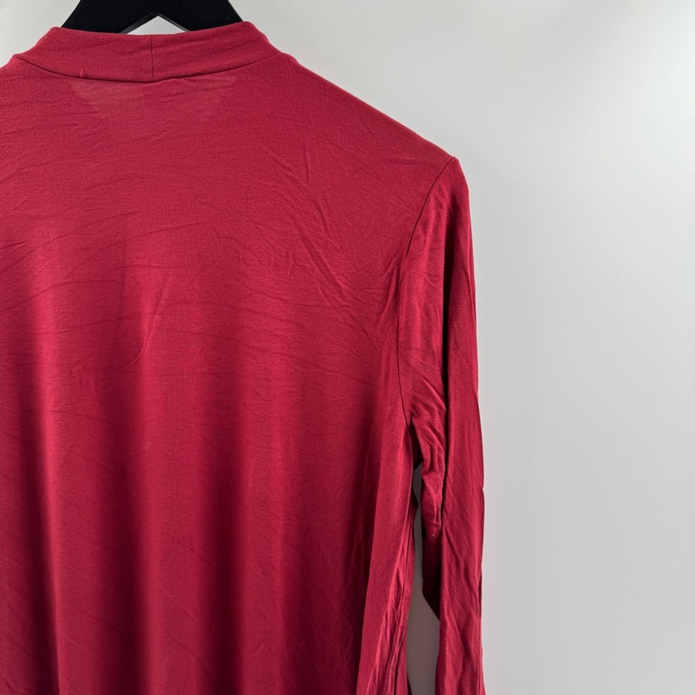 Old Navy Red Cotton Turtleneck Long Sleeve Top Size Large - Picture 6 of 8